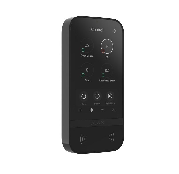 AJAX KEYPAD TOUCHSCREEN BLACK